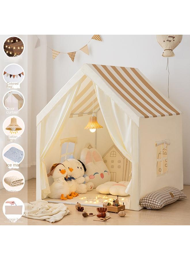 الأزرق جي دبليو غرفة ألعاب الأطفال INS خيمة الأولاد والبنات الأطفال الأطفال منزل جلود الروبيان غرفة الأميرة الداخلية - Image 1