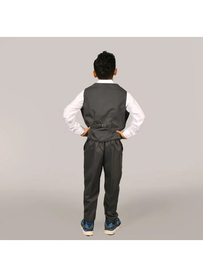HAWRAA ABAYA Boys' Dark Grey Kindergarten Suit - Full Suit