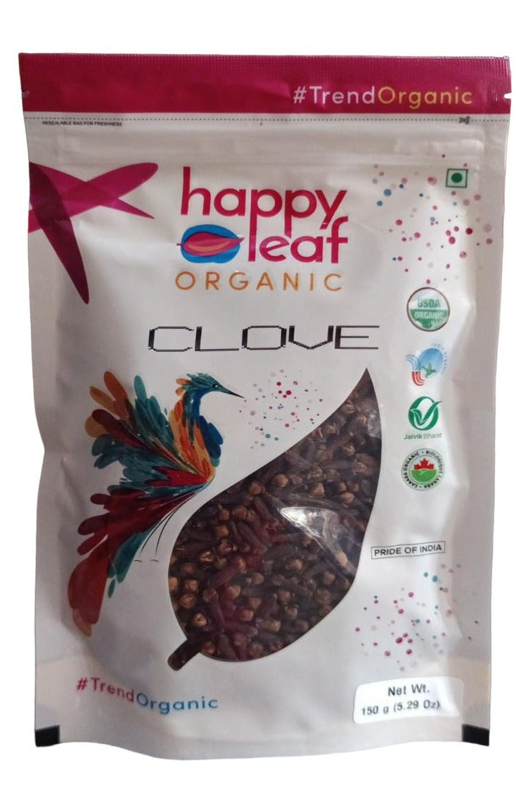 happy leaf organic Organic Clove Whole 150g - Image 1