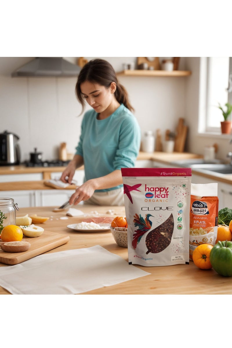 happy leaf organic Organic Clove Whole 150g - Image 3