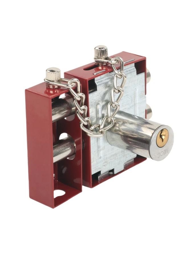 Heavy Duty Double Rod Anti Theft Door Lock Set with Parallel Bars for Indoor Outdoor Security - Image 4