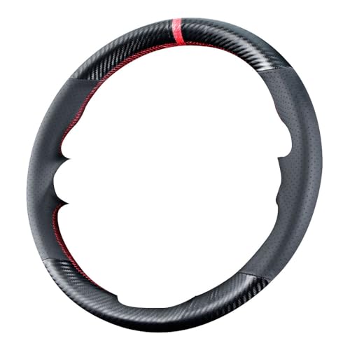 Kivnto DIY Sew Stitching Carbon Fiber Steering Wheel Covers for Honda CR-V CRV HR-V HRV 2023 2024 2025 15 inches Leather Interior Accessories - Image 3
