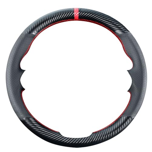 Kivnto DIY Sew Stitching Carbon Fiber Steering Wheel Covers for Honda CR-V CRV HR-V HRV 2023 2024 2025 15 inches Leather Interior Accessories - Image 2