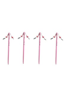 advancedestore advancedestore Juda Stick Hair Stick Wooden Plastic Design Attached Bun Stick DIY Hair Styles Juda Bun Hair Stick for Women And Girls Bun Holder Hair Bun Ties Jura Stick (pack of 4)  - Image 1