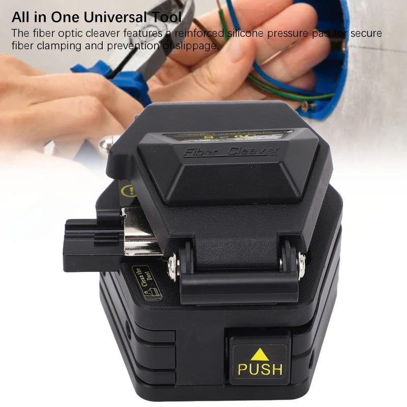 Fiber Optic Cleaver With Tungsten Steel Blade 16 Cutting Spots 0.8 Degree for 0.25mm 0.9mm Cables Compact - Image 5