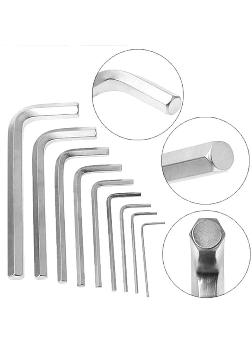 Neler Geldi Neler - What's Arrived What's New 9 Piece Steel Allen Key Set Short Flat Corner Allen Key Set Between 1.5mm-8mm Allen Key - Image 1