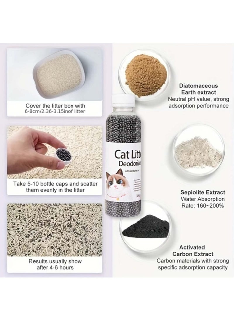 Generic - JIAOWIRED Cat Litter Deodorizing Beads, Effectively Eliminate Litter Box Odors, Dustless Cat Litter Deodorizing Crystal - Image 1