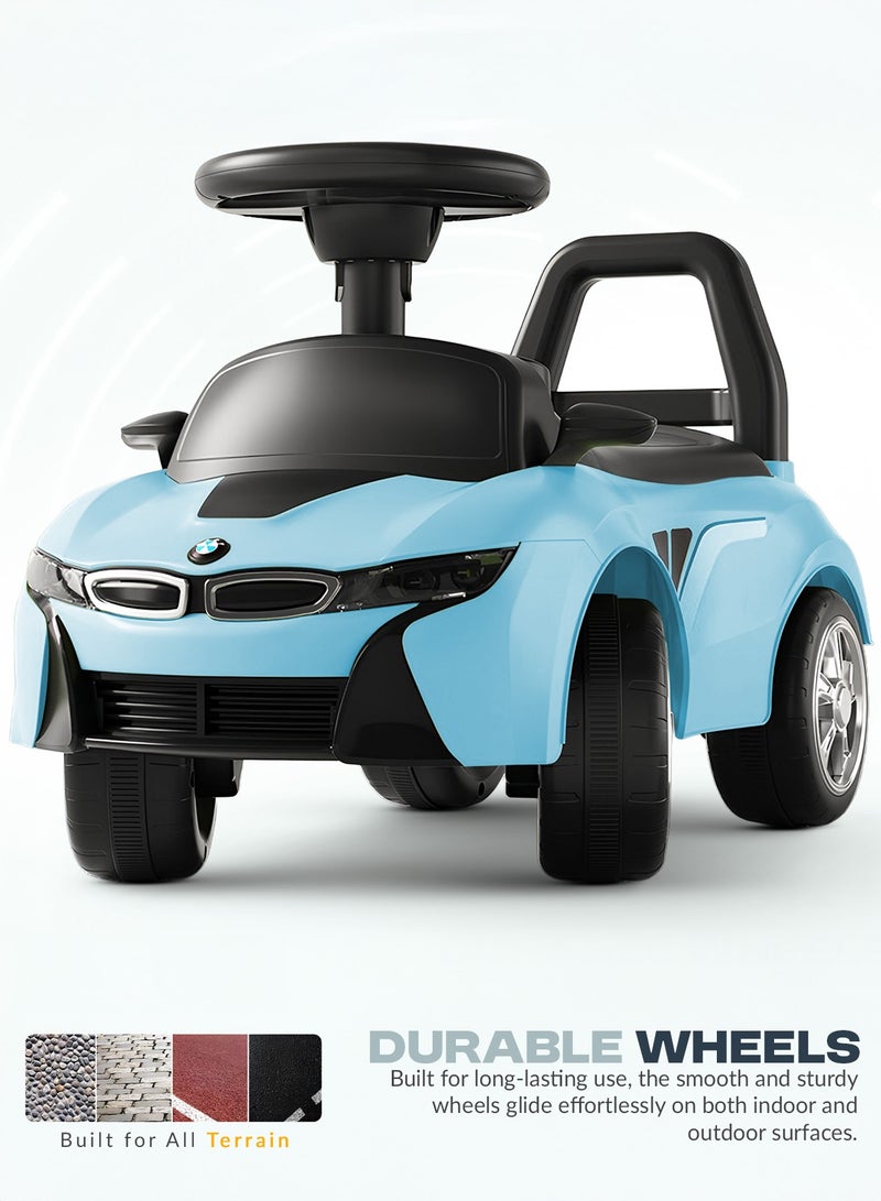 BAYBEE Streak Baby Ride on Car for Kids, Toddler Ride on Baby Car with Lights, Music, Backrest & Storage Space | Kids Push Car for Baby | Push Ride on Car for Kids Toddlers 1 to 3 Years Boys Girls Blue - Image 5