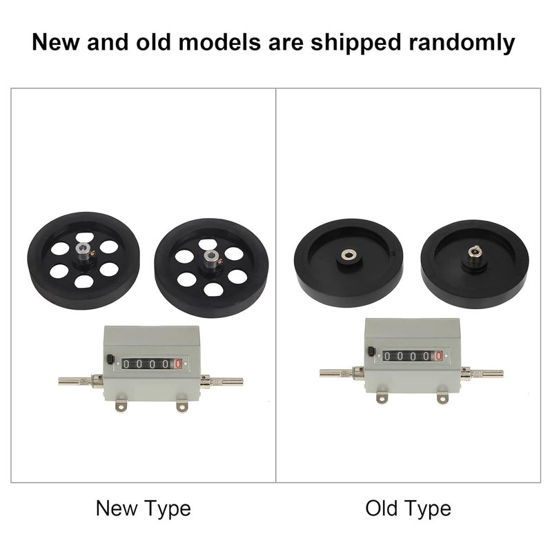 Wal front Length Counter with Rolling Wheel 5 Digits Meter Counter 0-9999.9 m Roller-Type Counter for Length Measuring - Image 2