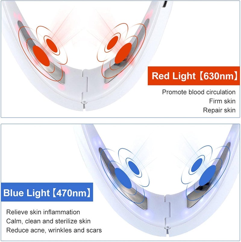 klarako V Face Electric Face Lift Instrument Massager USB Charging Double Chin Lifter for Tightening Skin Facial Lifting Weight Lose Perfect Facial Line White - Image 5