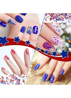 12 Boxes 4Th Of July Nail Glitter Independence Day Star Nail Sequins Holographic Red Blue Mixed Star Hollow Hexagon Circle Nail Decal 3D For Women Girl Nail Eye Face Body Decor (Vivid Style) - pzsku/ZAD8478D2BA42D5FE1B12Z/45/_/1683269437/f782e0ae-a574-4888-bb8a-eaeba492aedb