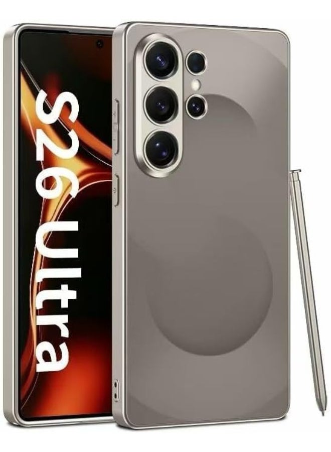 Gkk Case For Samsung Galaxy S26 Ultra Super Slim "S" Design Case, Anti-Fingerprint Camera Protection Matte Texture Cover، Titanium