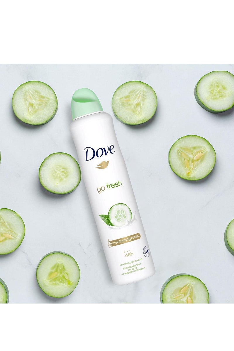 Dove Go Fresh Cucumber Deodorant - 250 ml - Image 3