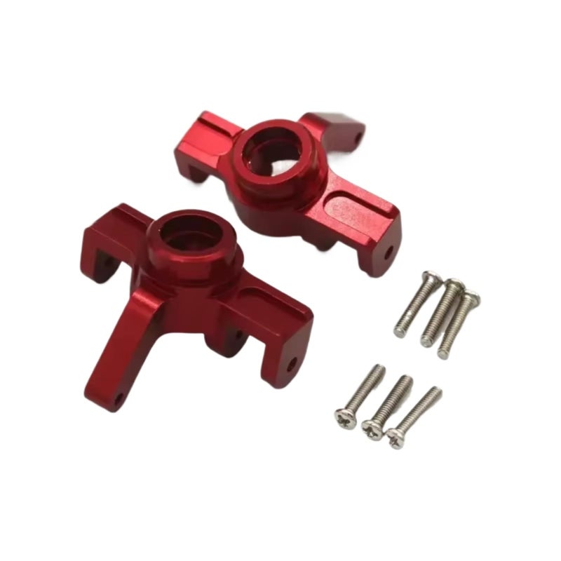 Red Metal Steering Knuckles RC Car Upgrade Parts For MJX Models H16 16207 16208 16209 16210 - Image 2