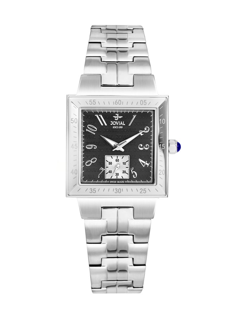 Jovial Women's Fashion metal band watch, 32mm, Black  - Image 1