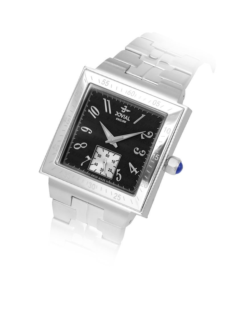 Jovial Women's Fashion metal band watch, 32mm, Black  - Image 2