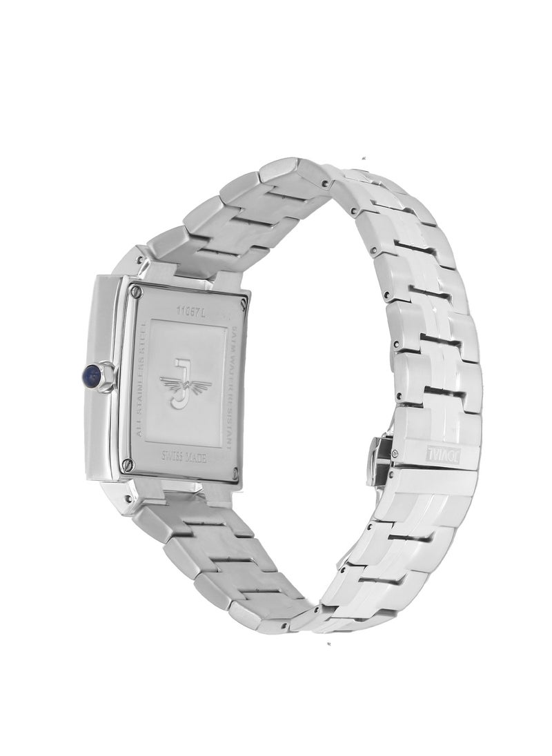 Jovial Women's Fashion metal band watch, 32mm, Black  - Image 3