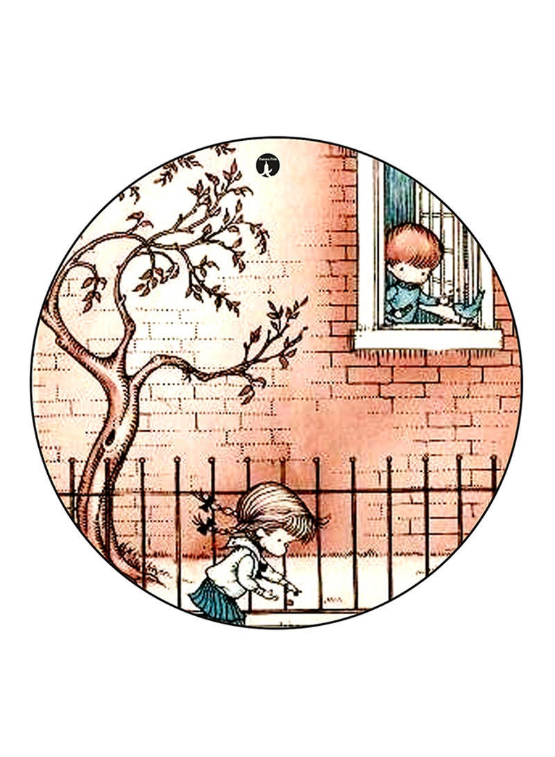 RKN Kids Printed Mouse Pad  Round  Multicolour