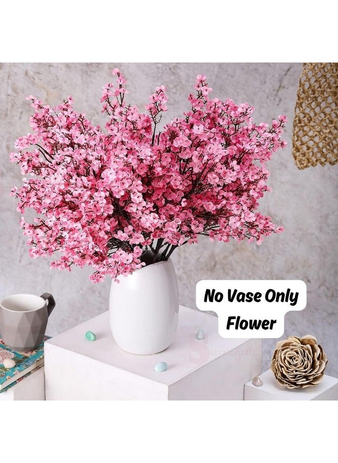 SATYAM KRAFT 1 Bunch Artificial Babys Breath Gypsophila Flower Bunch Decorative Items for Home, Living Room Table, Christmas, Plants, for Wedding(Without Vase Pot) (Pink)(Fabric) - pzsku/ZAD8497CCB6B96FC43125Z/45/_/1737721427/3e9cc6ef-7ece-4716-8e24-ef3e4edfa5ef