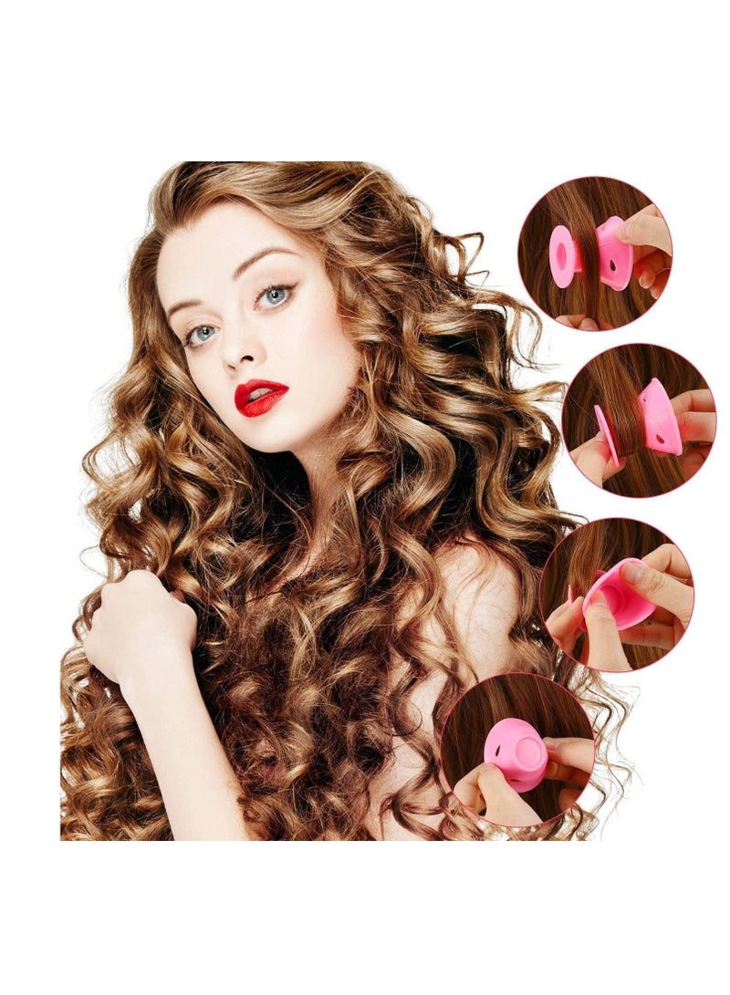 Captaintech 20 Pcs Silicone Hair Curlers Set,Magic Hair Rollers No Heat Hair Curlers- Easy Styling Sleep In Hair Curlers Creative DIY Styling Tools - Image 2