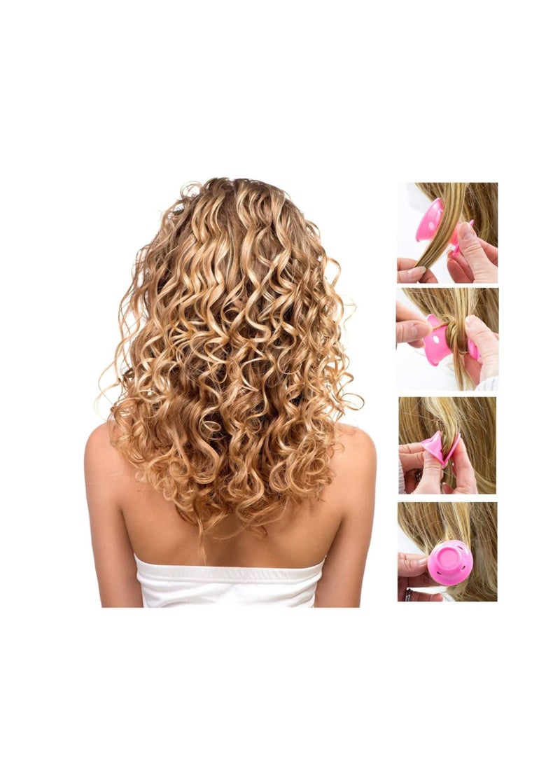 Captaintech 20 Pcs Silicone Hair Curlers Set,Magic Hair Rollers No Heat Hair Curlers- Easy Styling Sleep In Hair Curlers Creative DIY Styling Tools - Image 3