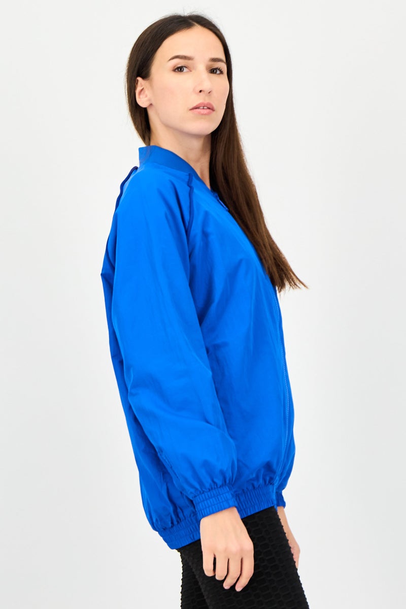 adidas Originals Women Sportswear Fit Long Sleeve Training Jacket, Blue - Image 2