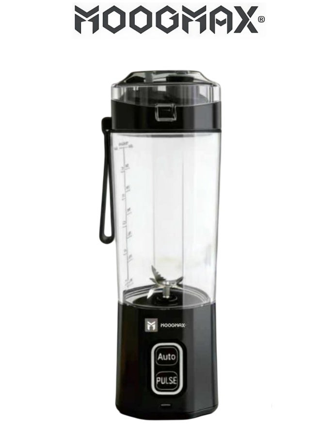 MOOGMAX Portable rechargeable electric blender. juicer machine and smoothie blender. Powerful portable blender with a 700ml capacity. juicer blender easy to clean. Waterproof and rechargeable mini blender. small blender with multiple speeds and settings. Sports blender that fits in your gym bag. - Image 1