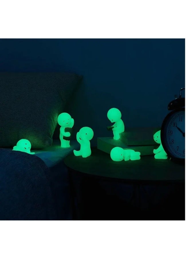 Smiski Bed Series Glow In The Dark Mini Figure Luminous Night Light Bedroom Miniature Desktop Quirky Display Accessory Single Random Surprise Doll Unit - Image 3