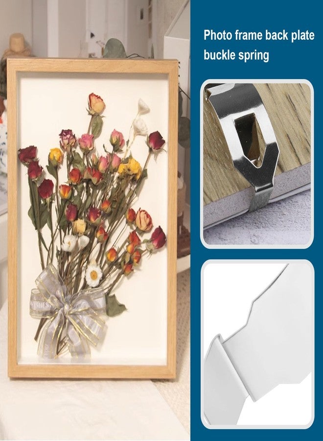 كريت آيديا مجموعة مشابك تثبيت إطارات الصور من كرييت آيديا، 12 قطعة، مشابك معدنية زنبركية دوارة، لون فضي، 35 × 13 مم - Image 3