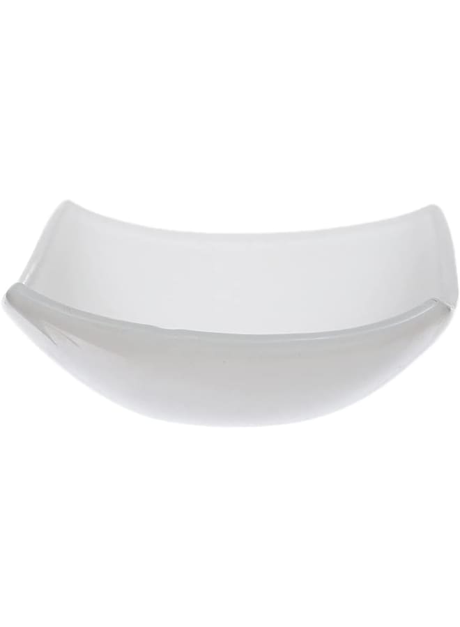 Rosa By Fathy Mahmoud High Quality Glass Bowl, 12.5 * 12.5Cm - Quadrado White - Image 1
