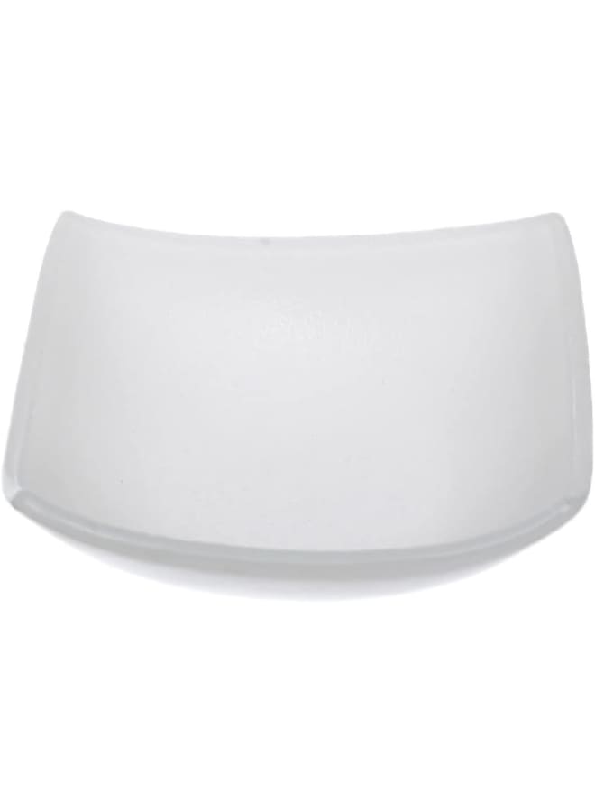 Rosa By Fathy Mahmoud High Quality Glass Bowl, 12.5 * 12.5Cm - Quadrado White - Image 2