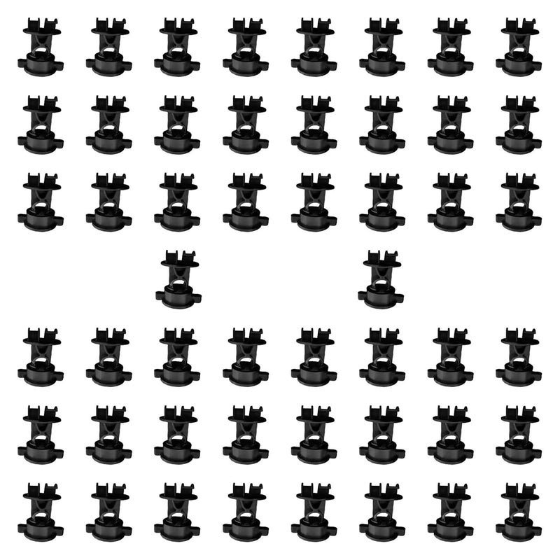 Black Electric Fence Insulators 100 Pieces For Pet Containment And Farm Animal Agricultural Husbandry - Image 1
