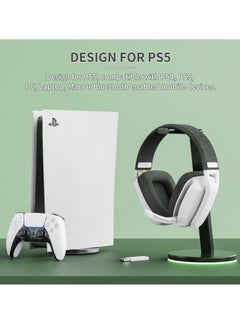BINNUNE BW06 2.4G Wireless Gaming Headset with Flip ENC Mic for PC, PS4, PS5, Gamer Dual-Mode Bluetooth Headphones  - Image 4