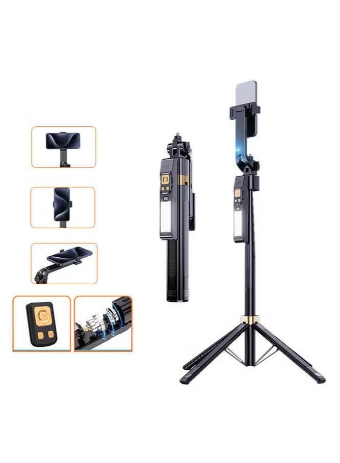 JAJEEK CL12P Selfie Stick Tripod – 1.8 Meters Smart Tracking Selfie Stick with 360° Rotation, Remote Control Handheld Camera Selfie Stick for Smartphones and Tablets – Ideal for Vlogging, Photography, Group Photos, and Live Streaming, Adjustable Height, Black - Image 1