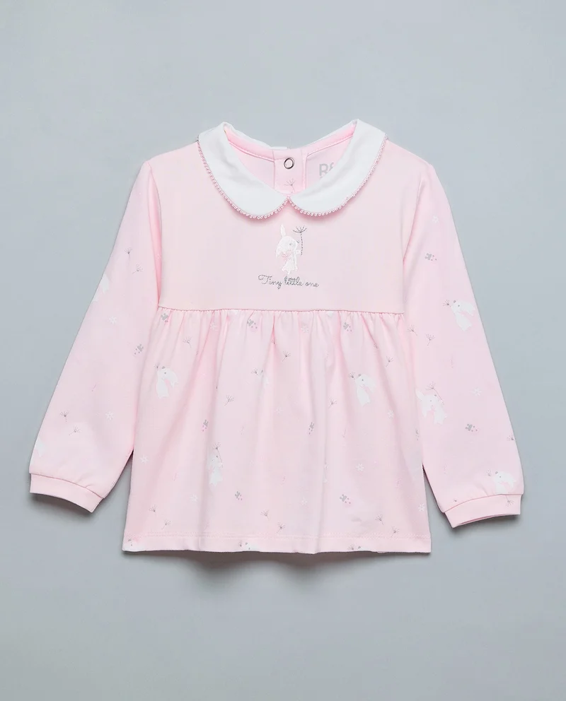 R&B Printed Clothing Set With Headband