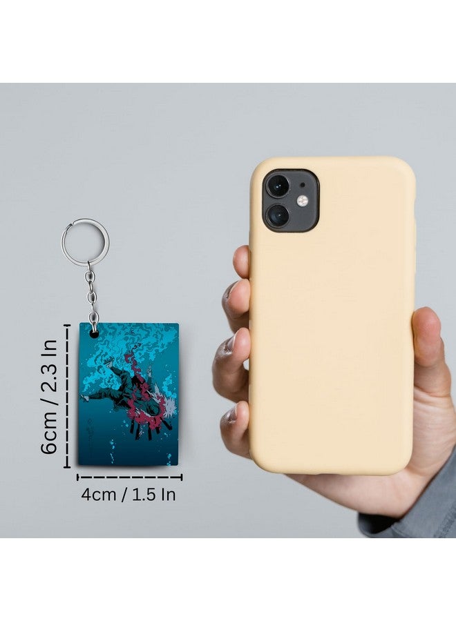 Replix Premium (Pack of 2) Naruto Anime Printed Keychain For Bike, Scooty, Car, Acrylic Keyholder (Jiraya-Madara) - Image 2