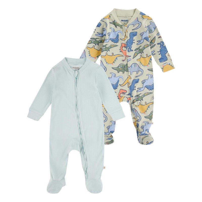 HUGGIES 2-Pack Footed Coverall - Image 1