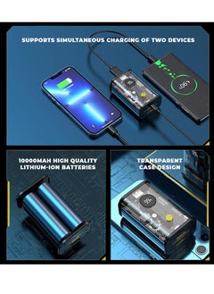 xinzhen "Transparent Power Bank P108 - 10000mAh, Ultra-Fast Charging 22.5W/PD20W, Digital LED Display, LED Light Yellow  - Image 5