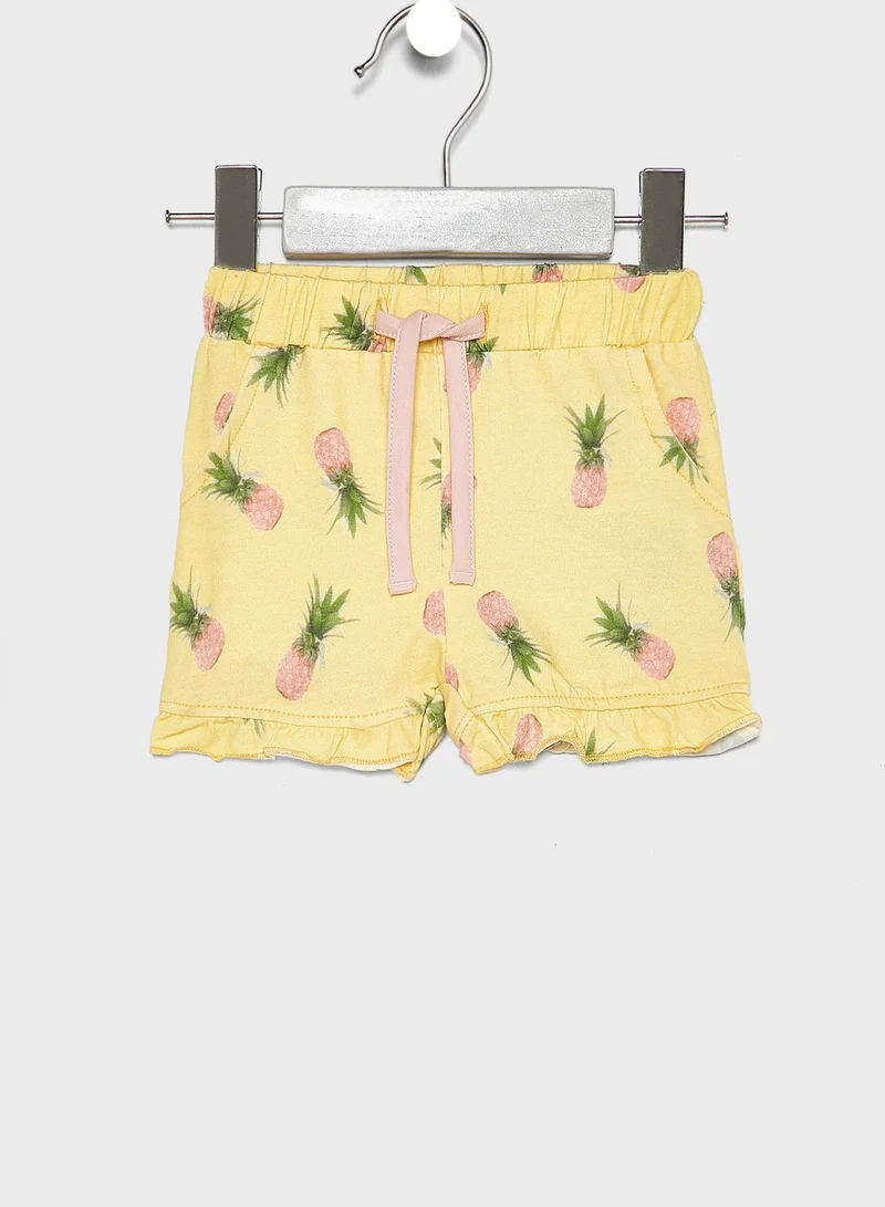 NAME IT Infant Pineapple Print Shorts