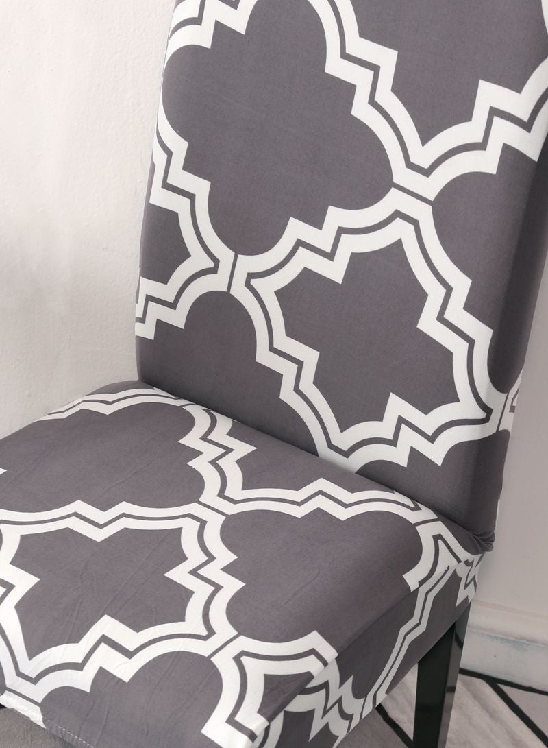 Sharpdo 6-Piece Set Modern Simple Dyed Elastic One-Piece Chair Cover For All Seasons - Image 4