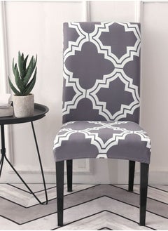 Sharpdo 6-Piece Set Modern Simple Dyed Elastic One-Piece Chair Cover For All Seasons  - Image 2
