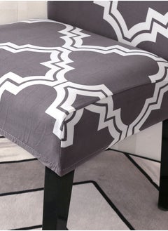 Sharpdo 6-Piece Set Modern Simple Dyed Elastic One-Piece Chair Cover For All Seasons  - Image 3