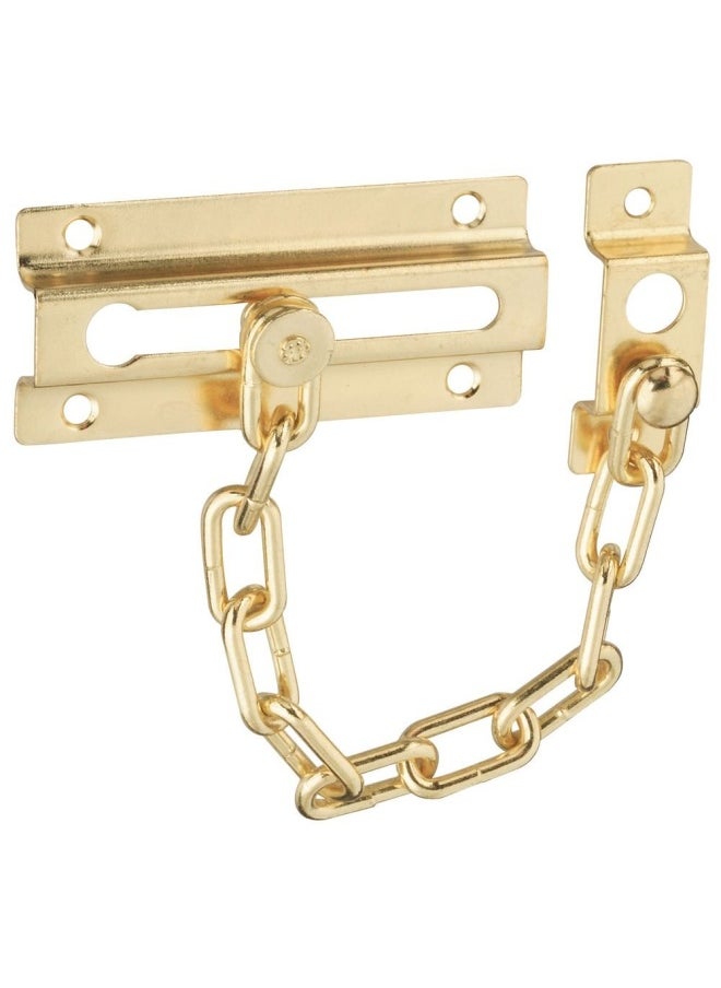 National Hardware National Hardware N183 590 V807 Door Chain In Brass 1 2 X 6  - Image 1