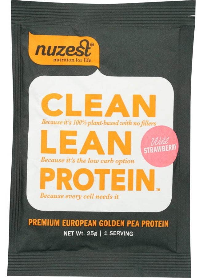 Nuzest Wild Strawberry Clean Lean Protein - Premium Vegan Protein Powder, Plant Protein Powder, European Golden Pea Protein, Single Serving - Image 4