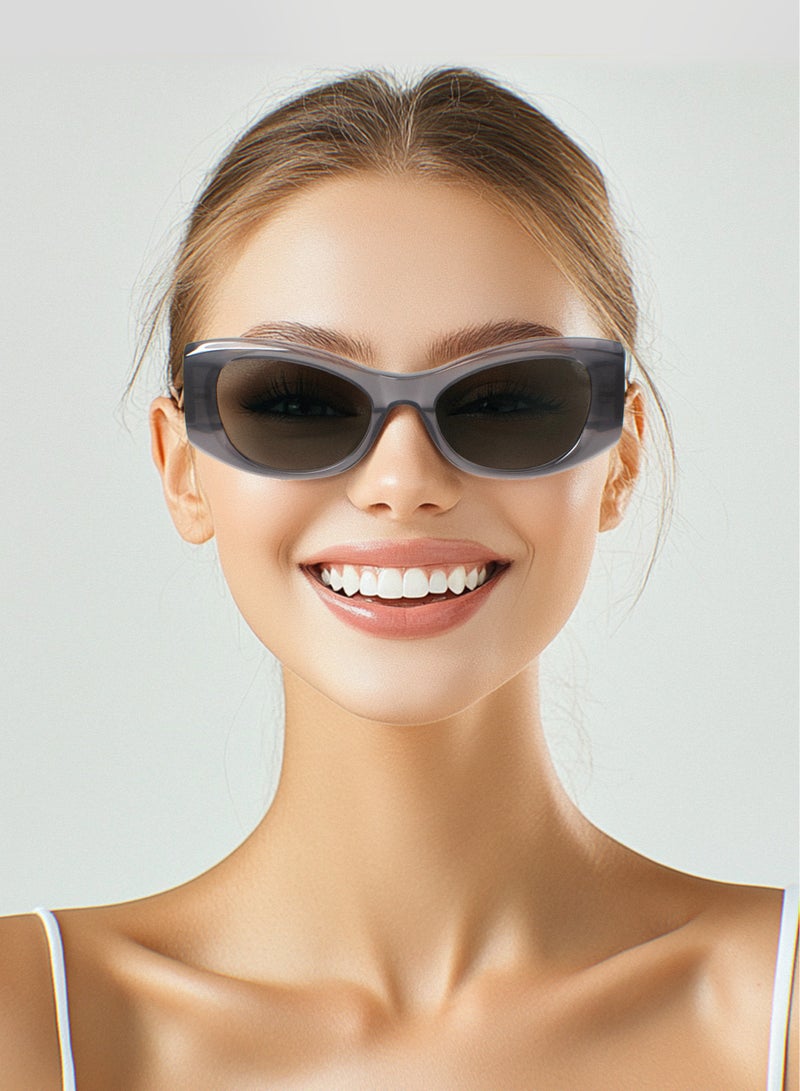 flâneur Flaneur Polarized Sunglasses - Cats Eye Big Frame Glasses, UV Protection Shades, Trendy Eyewear for Women & Men, Scratch-Resistant, Designer Accessories, Stylish Goggles with Polarized Lens - Image 2