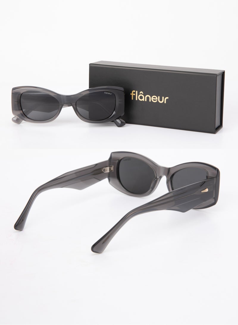 flâneur Flaneur Polarized Sunglasses - Cats Eye Big Frame Glasses, UV Protection Shades, Trendy Eyewear for Women & Men, Scratch-Resistant, Designer Accessories, Stylish Goggles with Polarized Lens - Image 5