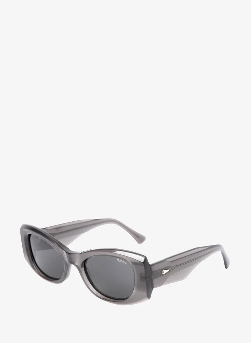 flâneur Flaneur Polarized Sunglasses - Cats Eye Big Frame Glasses, UV Protection Shades, Trendy Eyewear for Women & Men, Scratch-Resistant, Designer Accessories, Stylish Goggles with Polarized Lens