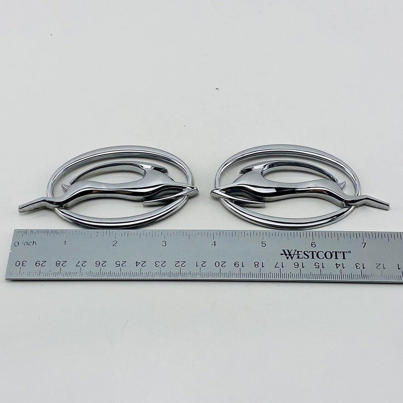 Aimoll Pair Set Impala Side Pillar Emblem Car Badge Trunk Left and Right 3D Sticker Replacement for Impala 10253595 (Chrome) Varied global sizing picks - Image 4