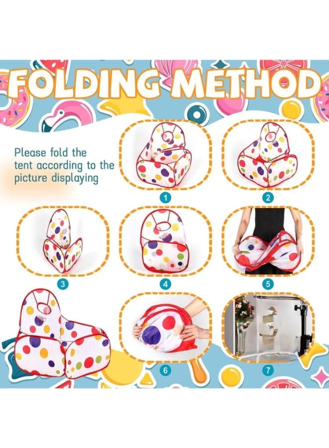 بيت لعب مفتوح للأطفال مع كرة سلة صغيرة و50 كرة - Image 4