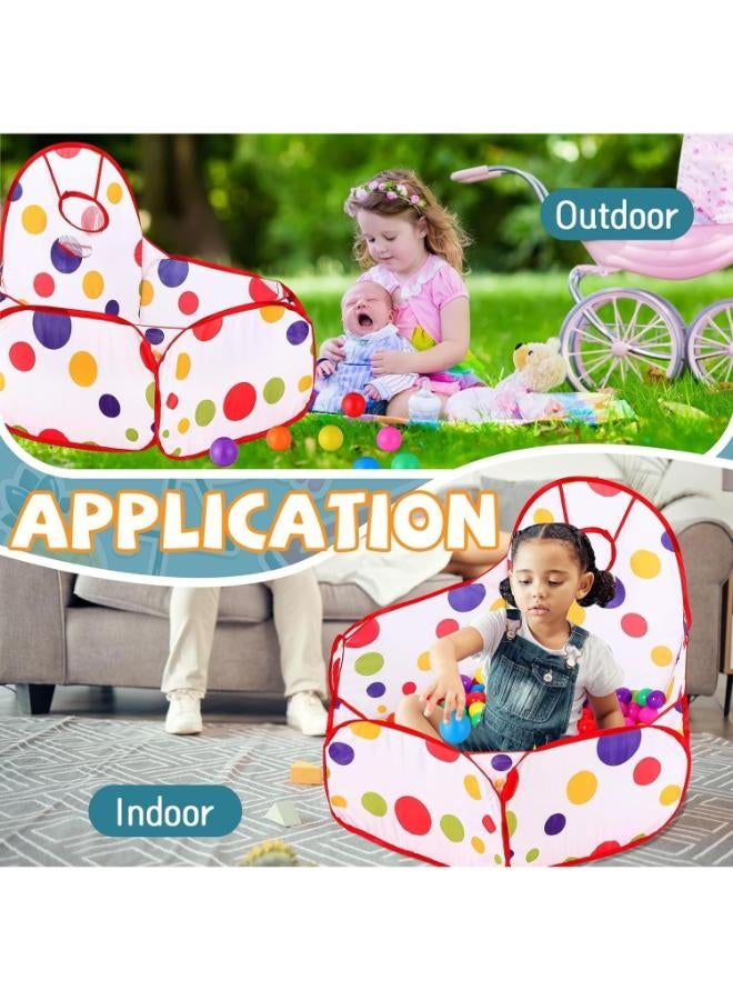 بيت لعب مفتوح للأطفال مع كرة سلة صغيرة و50 كرة - Image 3